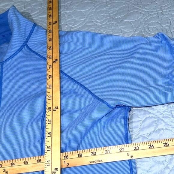 Reversible Blue Full-Zip Jacket Womens M Lightweight Long Sleeve Cotton Casual - Picture 7 of 7